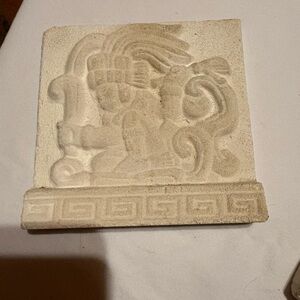 Decorative Stone Wall Art with Intricate Design